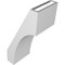 Ekena Millwork 6-in. W x 8-in. D x 16-in. H Westlake Architectural Grade PVC Knee Brace BRCP06X08X16WTL - alternate 3